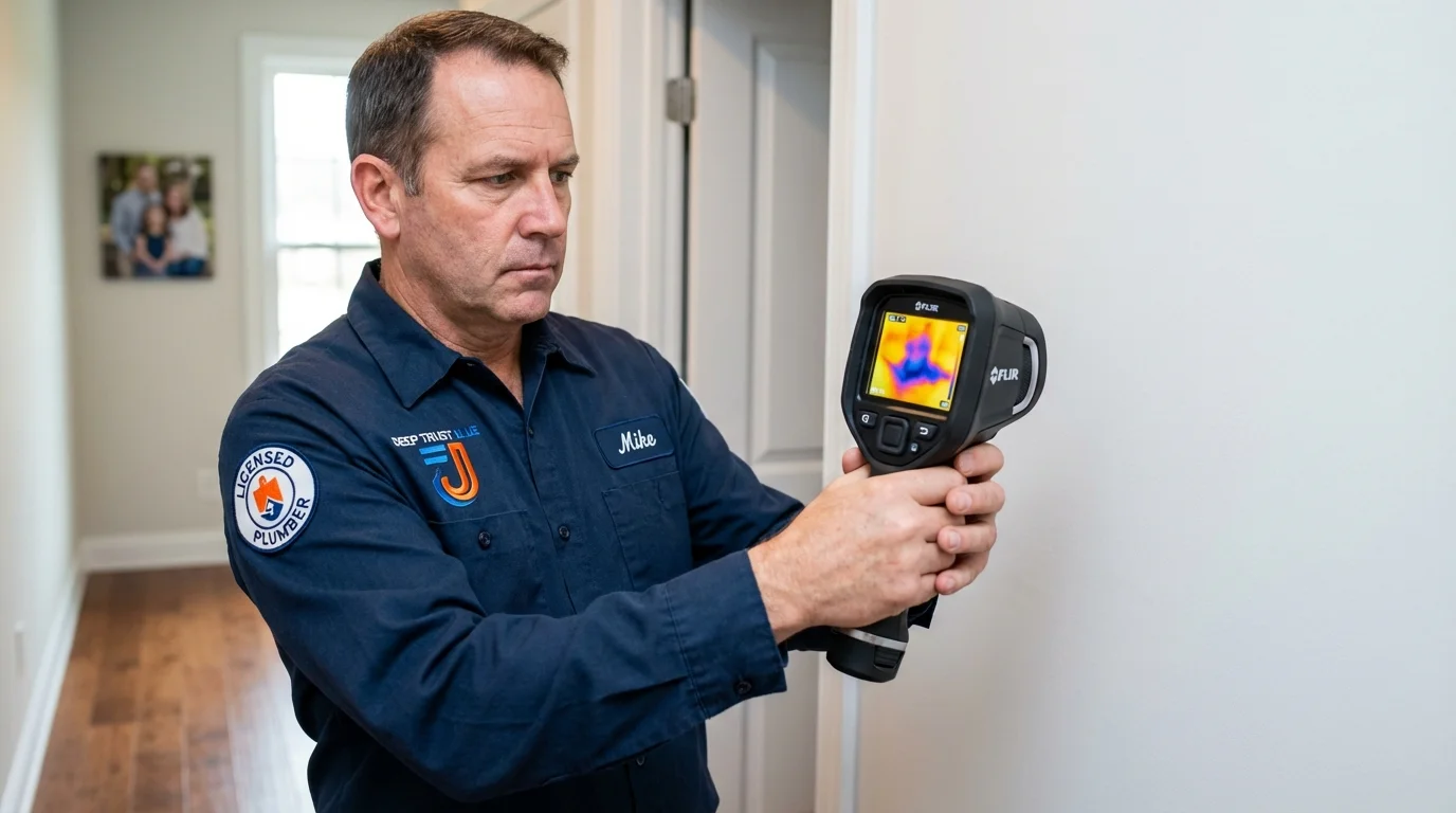 Thermal imaging leak detection by Johns Plumbing LLC in Lake Junaluska